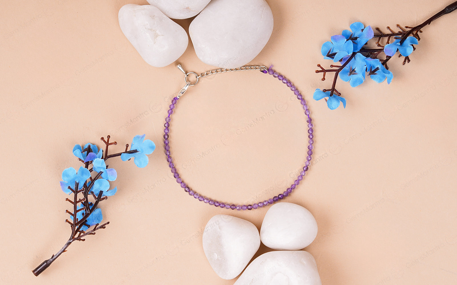 Amethyst Anklet – for Calm & Balance