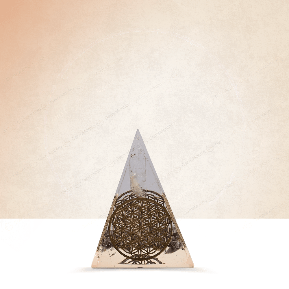 Amethyst Orgonite Nubian Pyramid – for Positive Energy