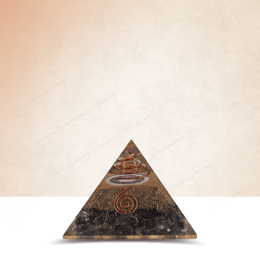 Amethyst Orgonite Pyramid – for Positive Energy