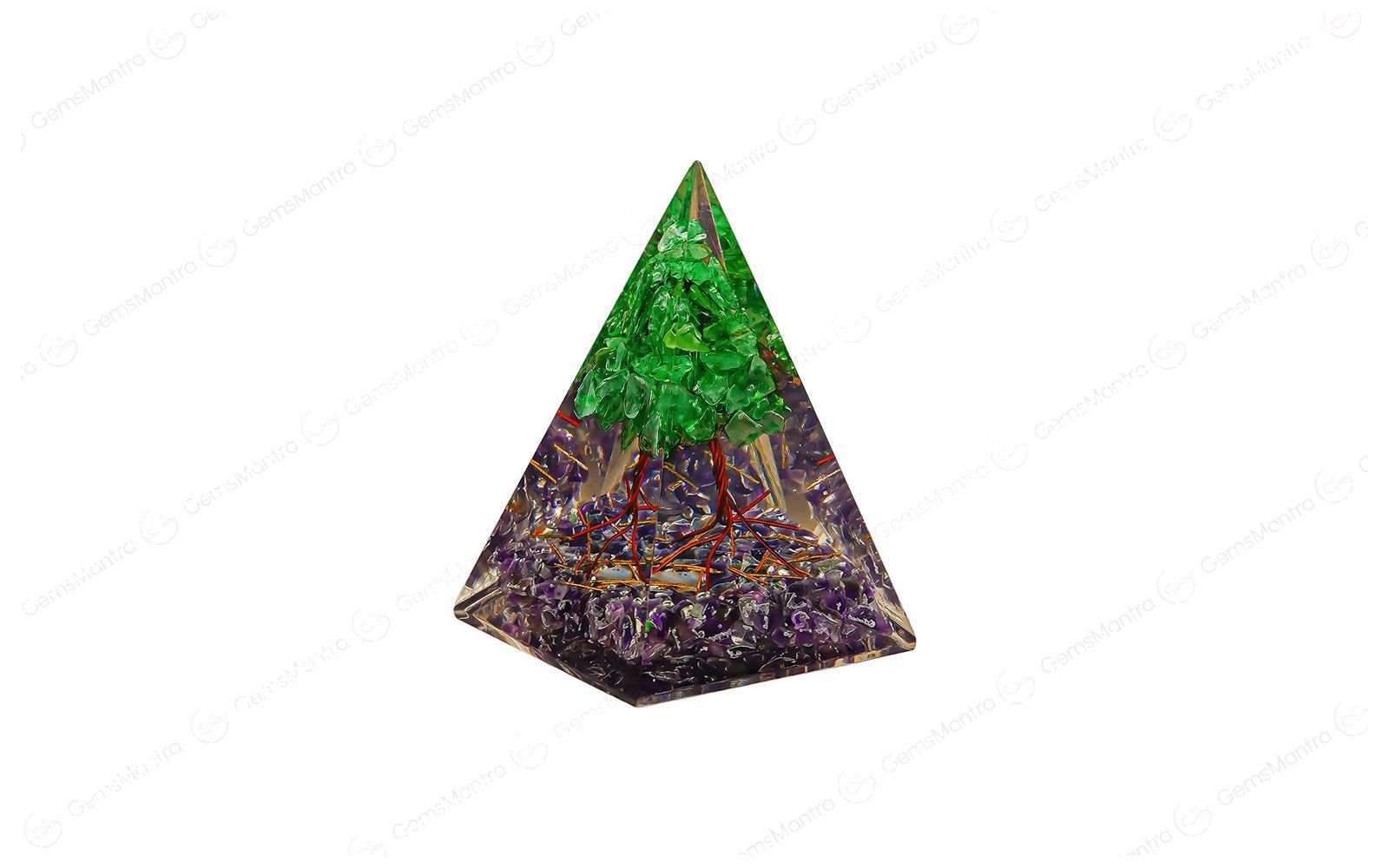 Amethyst with Tree Nubian Pyramid – for Vastu