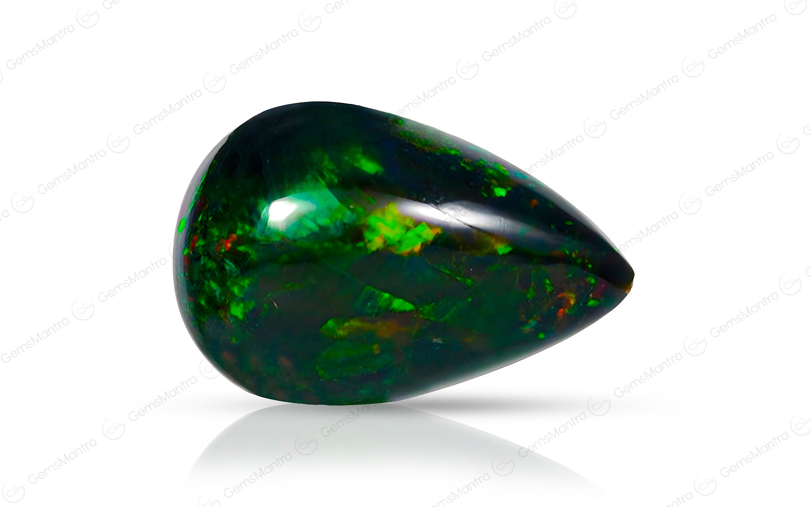 Black Opal (Treated) – 5.15 Carat / 5.7 Ratti [GM09487]