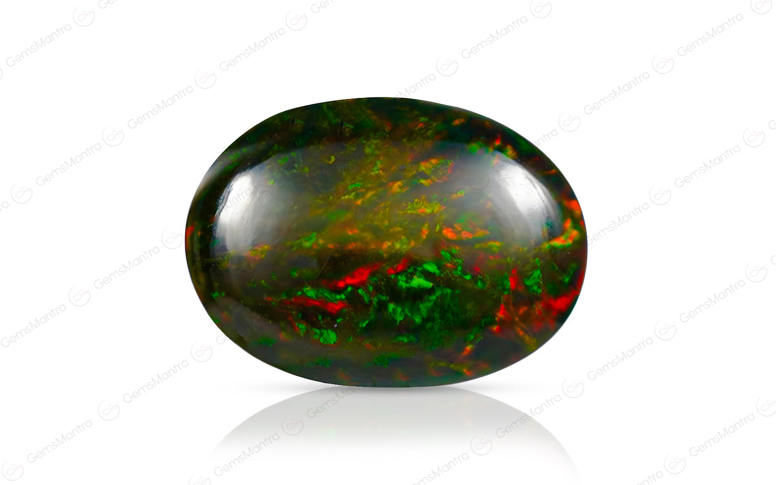 Black Opal (Treated) – 8.85 Carat / 9.7 Ratti [GM09490]