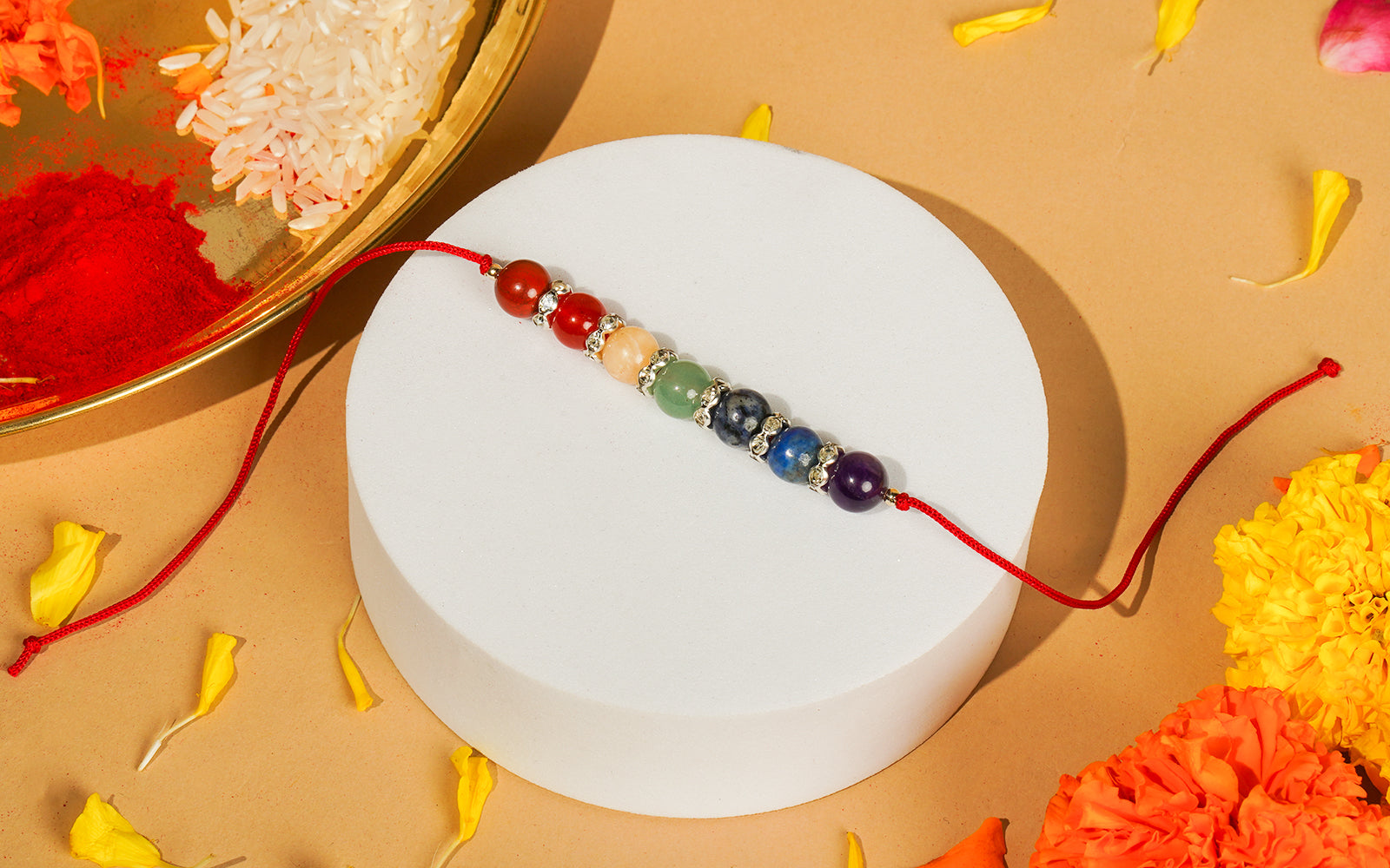 Chakra Beads Rakhi – Spiritual, for Raksha Bandhan