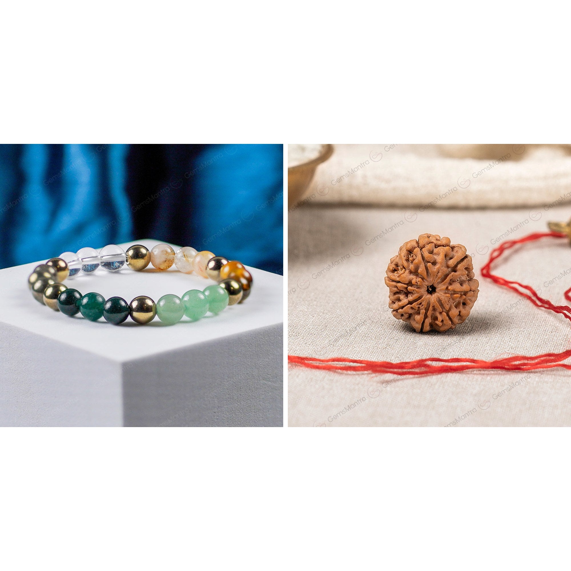 Dhan Yog Wealth Combo — Dhan Yog Bracelet & 7 Mukhi Rudraksha
