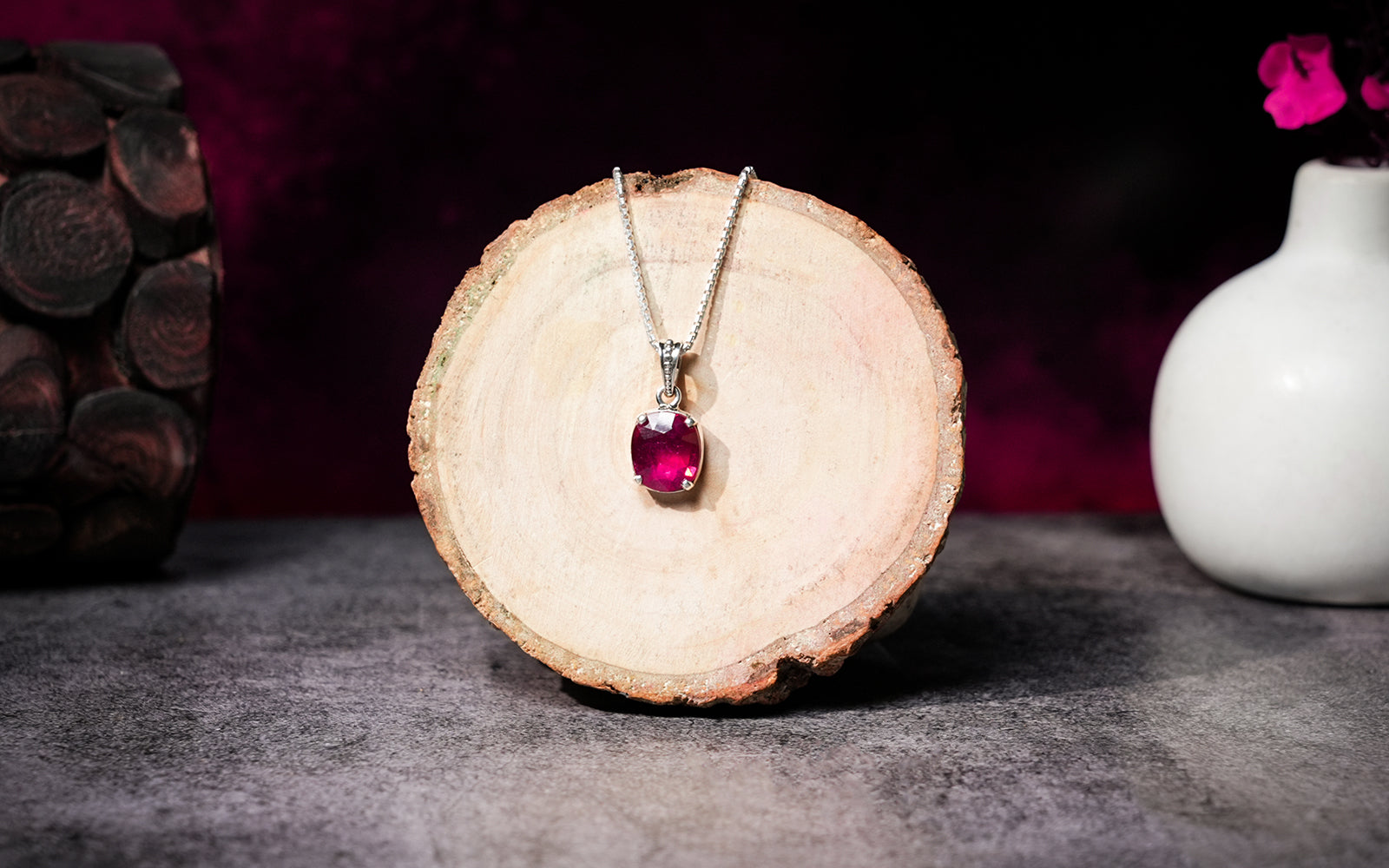 Glass Filled Ruby Pendant – 9.1 Carat / 10 Ratti [GM02708]