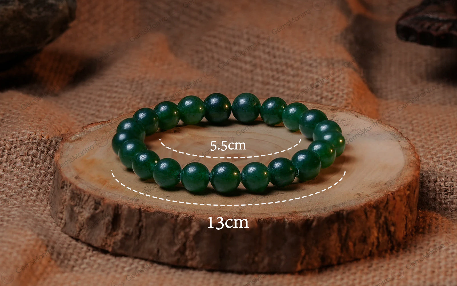 Smile Bracelet (Green Jade)