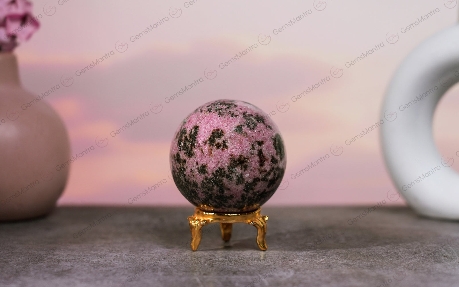 Rhodonite Sphere – for Vastu [SKU071]