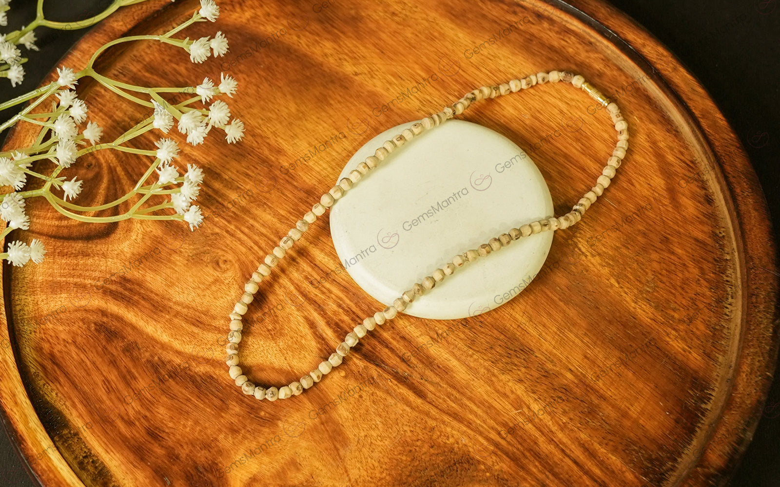 Round Bead Tulsi Kanthi Mala – for Japa