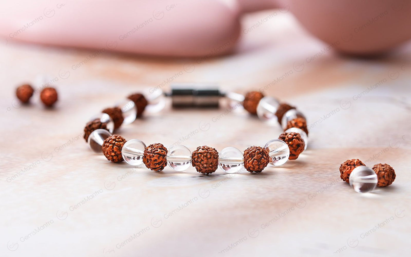 Original Rudraksha Crystal Magnetic Bracelet