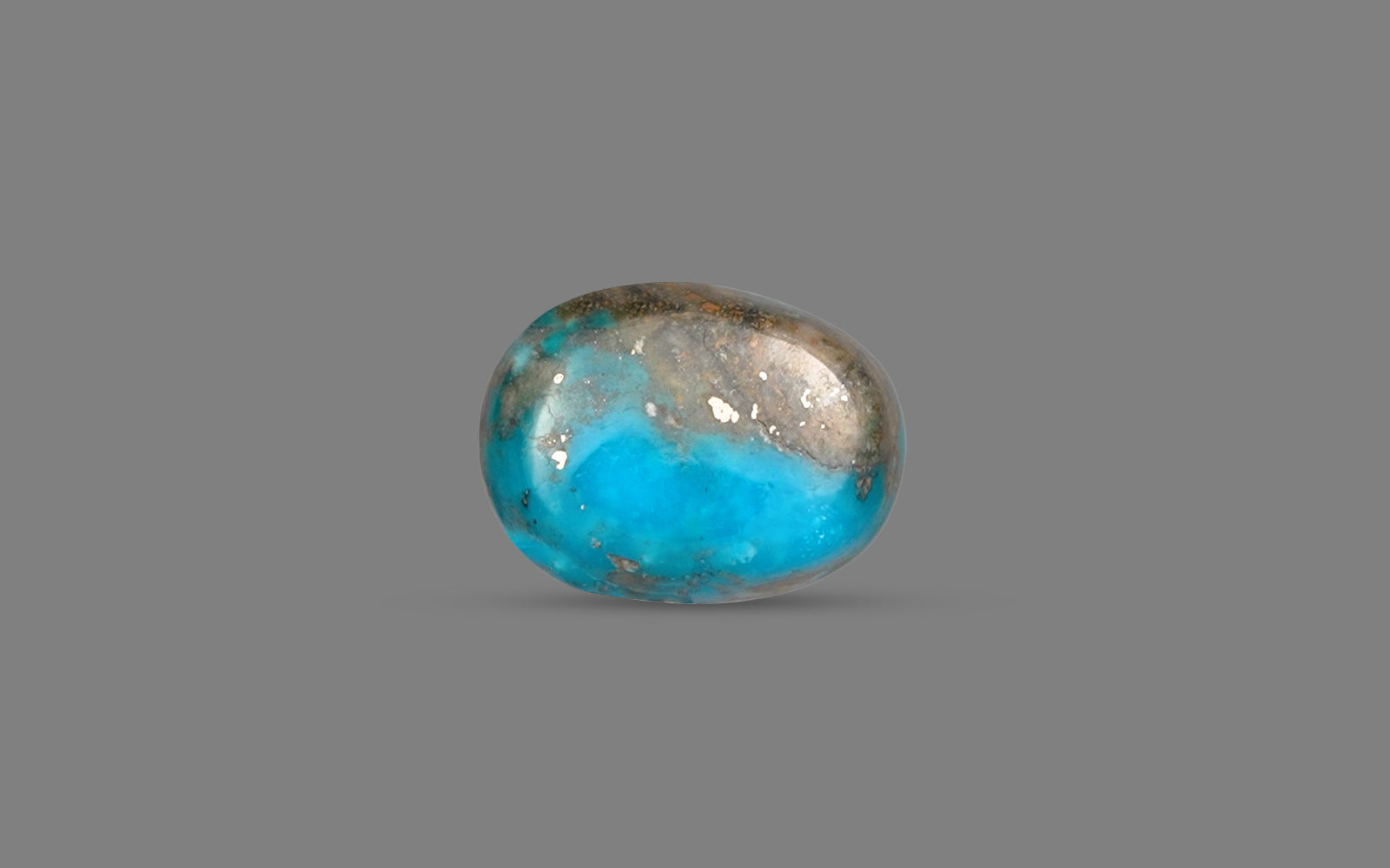 Turquoise (Firoza) – 7.18 Carat / 7.9 Ratti [GM09885]