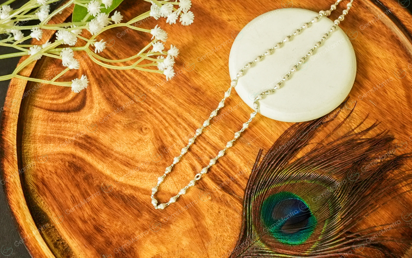 Tulsi Mala Silver – for Japa (TM0027)